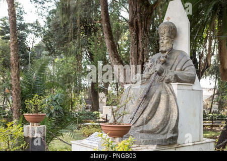 Denkmal für Vergangenheit Priester, Dreifaltigkeitskirche, in Amharisch als Kidist Selassie, Äthiopische Orthodoxe Kirche Tewahedo Kirche bekannt, Ruhestätte für Kaiser H Stockfoto