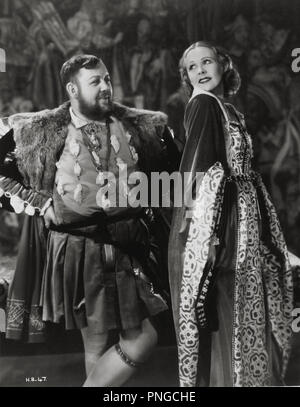 Original Film Titel: DAS PRIVATE LEBEN VON HENRY VIII. Englischer Titel: DAS PRIVATE LEBEN VON HENRY VIII. Jahr: 1933. Regie: Alexander Korda. Stars: ENRIQUE VIII DE INGLATERRA; Charles Laughton. Quelle: UNITED ARTISTS/Album Stockfoto