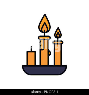 Halloween Urlaub Symbol, Hexe, Besen, Symbol Stockfoto