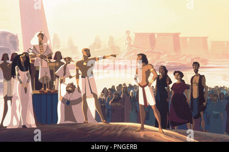 Original Film Titel: Der Prinz von Ägypten. Englischer Titel: Der Prinz von Ägypten. Jahr: 1998. Regie: Simon Wells, BRENDA CHAPMAN, STEVE HICKNER. Stars: MOISES. Quelle: DREAMWORKS/Album Stockfoto