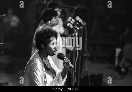 Konzert Aretha Franklin, Palais des Sports, 1977 Stockfoto