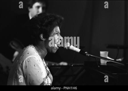 Konzert Aretha Franklin, Palais des Sports, 1977 Stockfoto