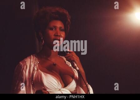 Konzert Aretha Franklin, Palais des Sports, 1977 Stockfoto