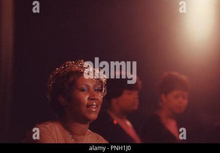 Konzert Aretha Franklin, Palais des Sports, 1977 Stockfoto