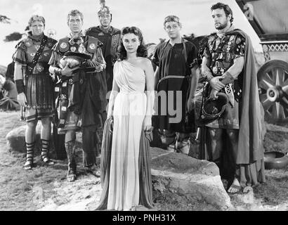 Original Film Titel: ANDROCLES UND DER LÖWE. Englischer Titel: ANDROCLES UND DER LÖWE. Jahr: 1952. Direktor: CHESTER ERSKINE; Nicholas Ray. Stars: JEAN SIMMONS; ALAN YOUNG. Credit: RKO Radio Pictures/Album Stockfoto