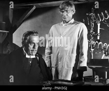 Original Film Titel: Abbott und Costello treffen. DR. JEKYLL und Mr. Hyde. Englischer Titel: Abbott und Costello treffen. DR. JEKYLL und Mr. Hyde. Jahr: 1953. Regie: Charles Lamont. Stars: BORIS KARLOFF. Quelle: UNIVERSAL INTERNATIONAL/Album Stockfoto