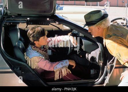 Original Film Titel: ZURÜCK IN DIE ZUKUNFT TEIL III. Englischer Titel: ZURÜCK IN DIE ZUKUNFT TEIL III. Jahr: 1990. Regie: Robert Zemeckis. Stars: Christopher Lloyd und Michael J. FOX. Quelle: UNIVERSAL PICTURES/Album Stockfoto