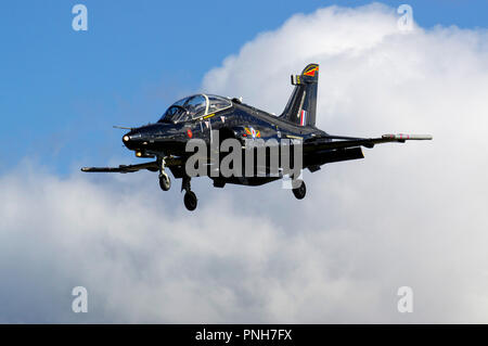 BAE Hawk T2 im RAF Valley, Anglesey, Stockfoto