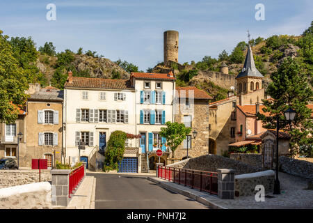 Dorf von Saint-Blümchen, Puy de Dome, Auvergne Rhône-Alpes, Frankreich Stockfoto