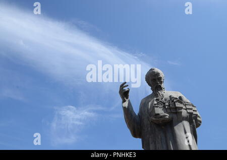 Die Statue des hl. Klemens von Ohrid Mazedonien Stockfoto