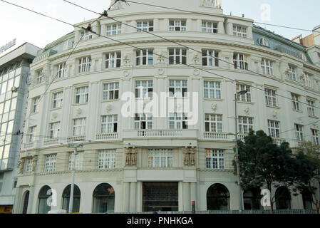 Jugoexport Gebäude in Platz der Republik in Belgrad Stockfoto
