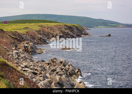 CAPE BRETON, Nova Scotia, Kanada - Küste. Stockfoto