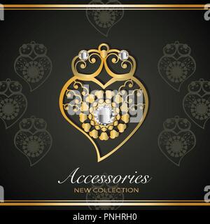Elegante Viana Herzen Luxury Collection Stock Vektor