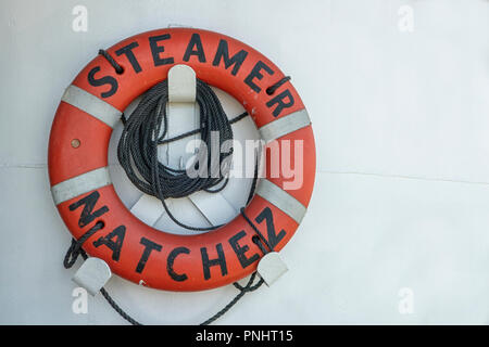 Leben Boje auf der Natchez Steamboat Stockfoto