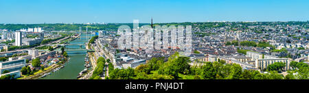 Panorama von Rouen, Frankreich Stockfoto