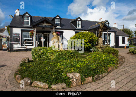 Gretna Green, Schottland - 24. August 2018: Das historische Dorf von Gretna Green in Schottland - das Dorf ist berühmt für Runaway Hochzeiten. Stockfoto