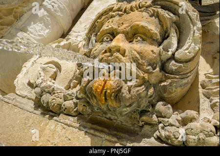 Öffentlichen Trinkbrunnen in St. George Square, Valletta, Malta Stockfoto