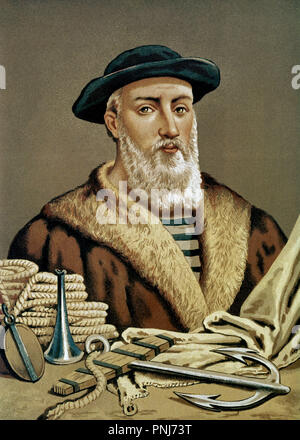 Ferdinand Magellan (1480-1521), Portugiesische Entdecker. Ort: MUSEUM DER NAVIGATION. Sevilla. Sevilla. Spanien. Stockfoto