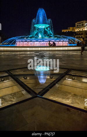 Triton Brunnen in Valletta, Malta, Stockfoto
