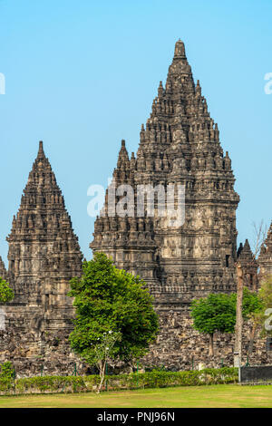 Prambanan Tempel Komplex, Yogyakarta, Java, Indonesien Stockfoto