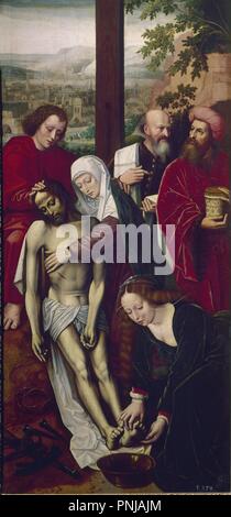 'Pieta', hacia 1528, Öl auf Leinwand, 124 x 60 cm, P 01927. Autor: BENSON, Ambrosius. Lage: Museo del Prado - PINTURA. MADRID. Spanien. Stockfoto