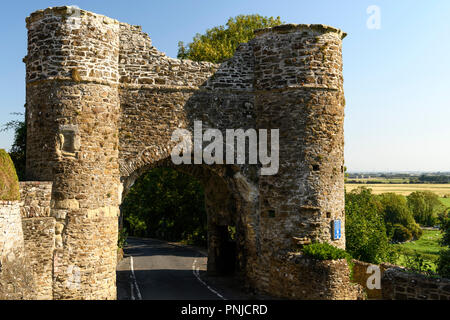 Die mittelalterliche Ausrichtung Tor, Strand Hill, Winchelsea, East Sussex, England. 01. September 2018 Stockfoto