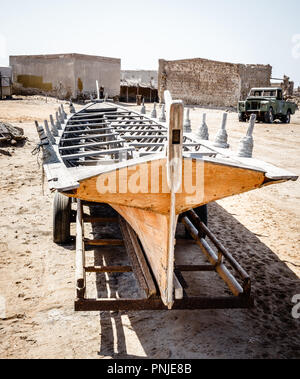 Geisterstadt Al Jazirat Al Hamra in Ras Al Khaimah, VAE Stockfoto