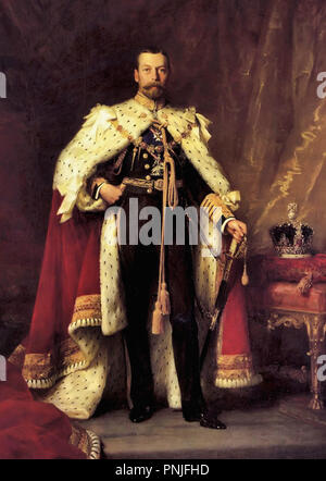 Fildes Sir Samuel Luke - George V des Vereinigten Königreichs Stockfoto