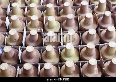 Beschichtet Sand Produkte für Gießen Stockfoto