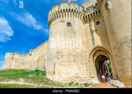 Frankreich. Gard (30). Villeneuve-Les-Avignon. Fort St. Andrew. Von Philippe Le Bel am Ende des 13. Jahrhunderts förderte, wurde die Arbeit nur in realisiert Stockfoto