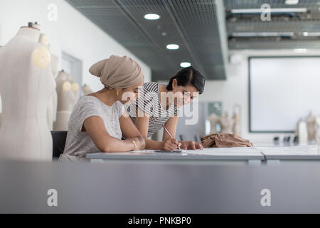 Muslimische Frauen Mode Designer von Ideen Stockfoto