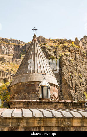 Alte mittelalterliche Kirche und Kloster Geghard, Armenien Stockfoto