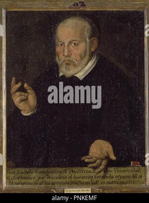 LUIS COLLADO, Medizin PROFESSOR (1520/1578) - PORTRAIT ZURÜCKZUFÜHREN AUF JUAN RIBALTA. Lage: das Museo DE BELLAS ARTES - COLEGIO PIO V. Valencia. Spanien. Stockfoto