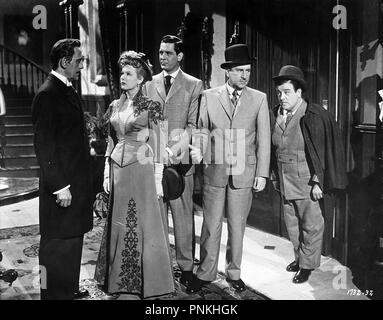 Original Film Titel: Abbott und Costello treffen. DR. JEKYLL und Mr. Hyde. Englischer Titel: Abbott und Costello treffen. DR. JEKYLL und Mr. Hyde. Jahr: 1953. Regie: Charles Lamont. Stars: Boris Karloff; Bud Abbott und Lou Costello; HELEN WESTCOTT; CRAIG STEVENS. Quelle: UNIVERSAL INTERNATIONAL/Album Stockfoto