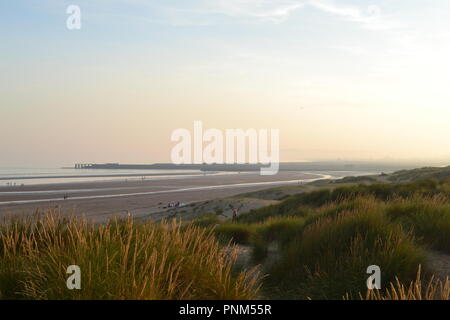 Camber Sands, Sturz, in der Nähe von Rye, East Sussex, England, UK, Spätsommer, am späten Nachmittag Stockfoto