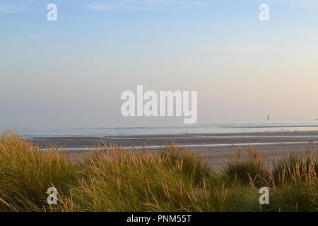 Camber Sands, Sturz, in der Nähe von Rye, East Sussex, England, UK, Spätsommer, am späten Nachmittag Stockfoto