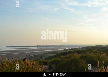 Camber Sands, Sturz, in der Nähe von Rye, East Sussex, England, UK, Spätsommer, am späten Nachmittag Stockfoto