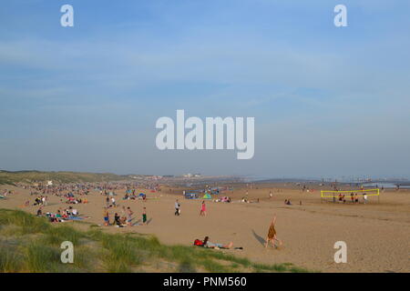 Camber Sands, Sturz, in der Nähe von Rye, East Sussex, England, UK, Spätsommer, am späten Nachmittag Stockfoto