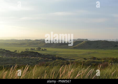 Camber Sands, Sturz, in der Nähe von Rye, East Sussex, England, UK, Spätsommer, am späten Nachmittag Stockfoto