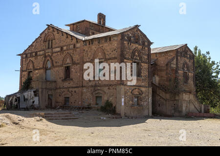 Italienische Armee HQ während WW2 Adwa, Tigrai, Äthiopien Stockfoto