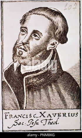 RETRATO DE SAN FRANCISCO JAVIER (1506/1552). Lage: Biblioteca Nacional - coleccion. MADRID. Spanien. Stockfoto