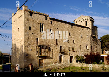 Schloss von La Floresta, Les Garrigues, Provinz LLeida, Katalonien, Spanien, Stockfoto
