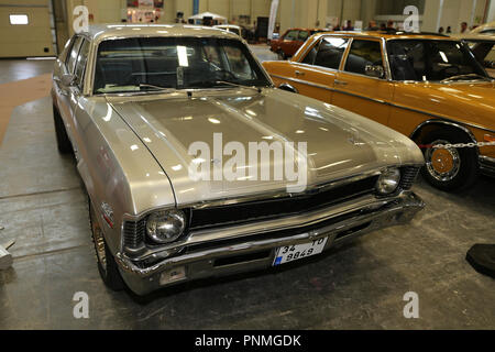 ISTANBUL, Türkei - 01. JULI 2018: Chevrolet Anzeige an Istanbul klassisches Automobil Festival Stockfoto