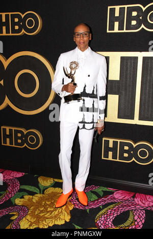 RuPaul an der HBO Emmy 2018 nach Partei. Gehalten an der Pacific Design Center in Los Angeles, CA, 17. September 2018. Foto: R.Anthony/PictureLux Stockfoto