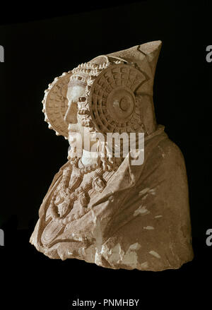 Frau von Elche. Iberische Skulptur. 4. Jahrhundert v. Chr.. Im Jahre 1897 entdeckt. Madrid, Nationalmuseum für Archäologie. Lage: MUSEO ARQUEOLOGICO NACIONAL - coleccion. MADRID. Stockfoto