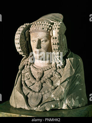 Frau von Elche. Iberische Skulptur. 4. Jahrhundert v. Chr.. Im Jahre 1897 entdeckt. Madrid, Nationalmuseum für Archäologie. Lage: MUSEO ARQUEOLOGICO NACIONAL - coleccion. MADRID. Stockfoto