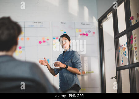 Weibliche Führungskräfte, die eine Planung Sitzung Stockfoto