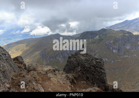 Adler auf ruca Pichincha in Quito, Ecuador Stockfoto