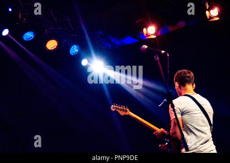 Jazz Konzert au Chellah Rabat Jan Wouter zurück. Stockfoto