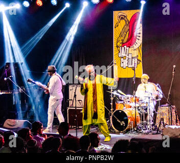 Jazz Konzert au Chellah Rabat Jan Wouter afrikanischen. Stockfoto